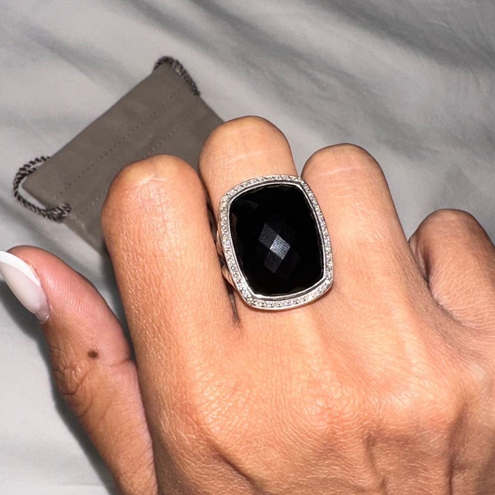 David Yurman black onyx Albion ring